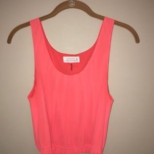 Coral colored dress by Love Tree Dramatic Hi-Lo Sm